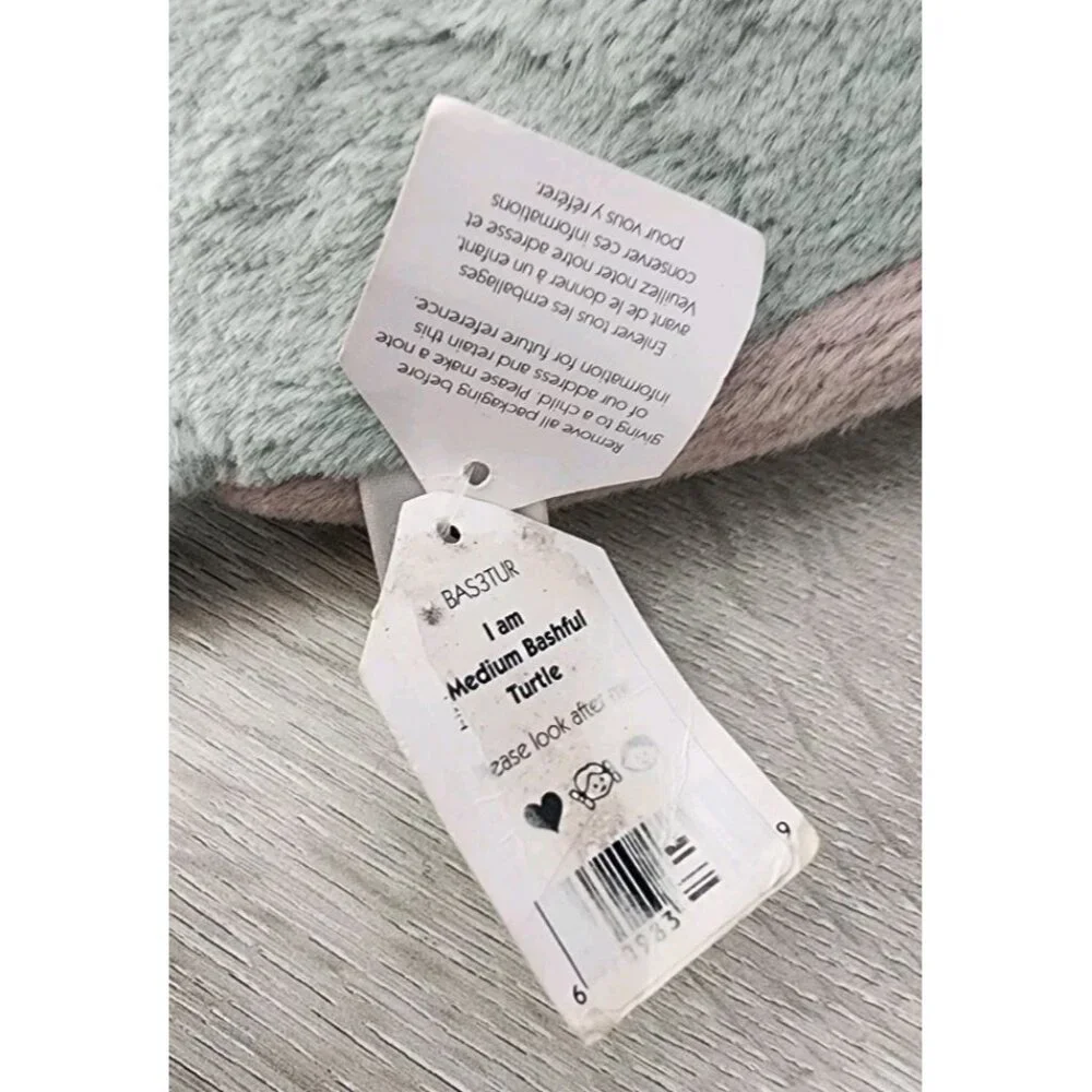 Jellycat Bashful Turtle Medium New With Tag- Tag has some wear see photos